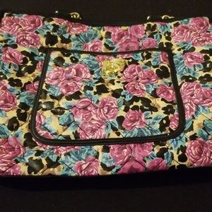 Betsey Johnson floral cheetah purse